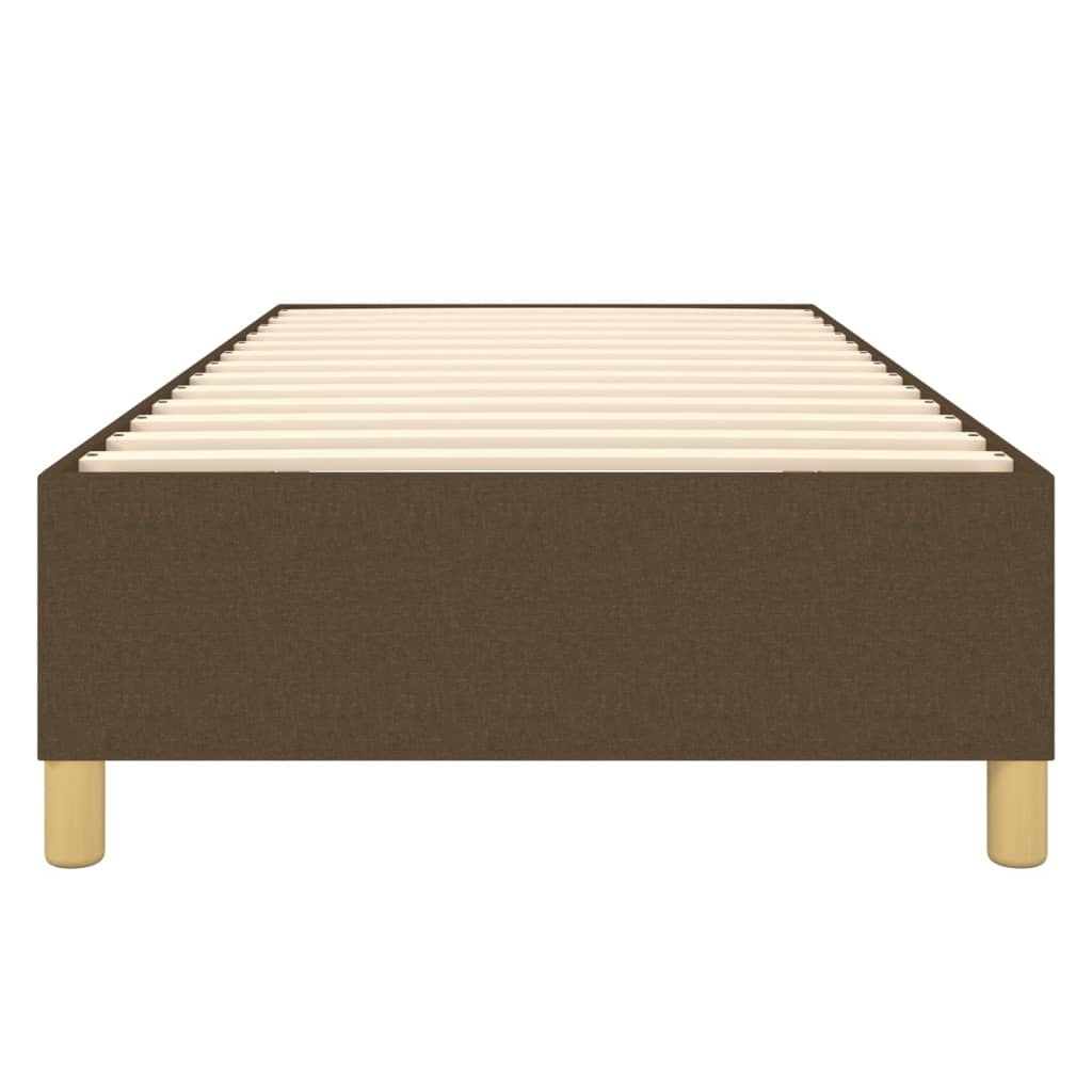 Boxspringframe stof donkerbruin 90x190 cm 90 x 190 cm 35 cm