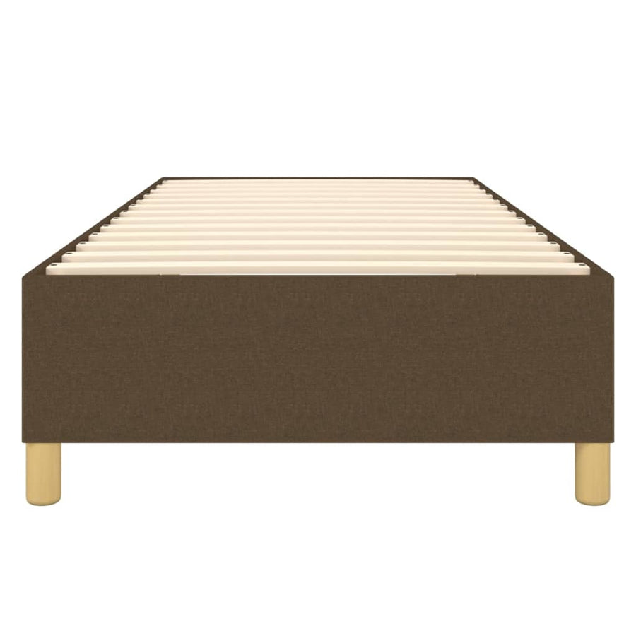 Boxspringframe stof donkerbruin 90x190 cm 90 x 190 cm 35 cm