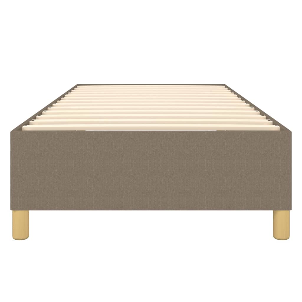 Boxspringframe stof taupe 90x190 cm 90 x 190 cm 35 cm