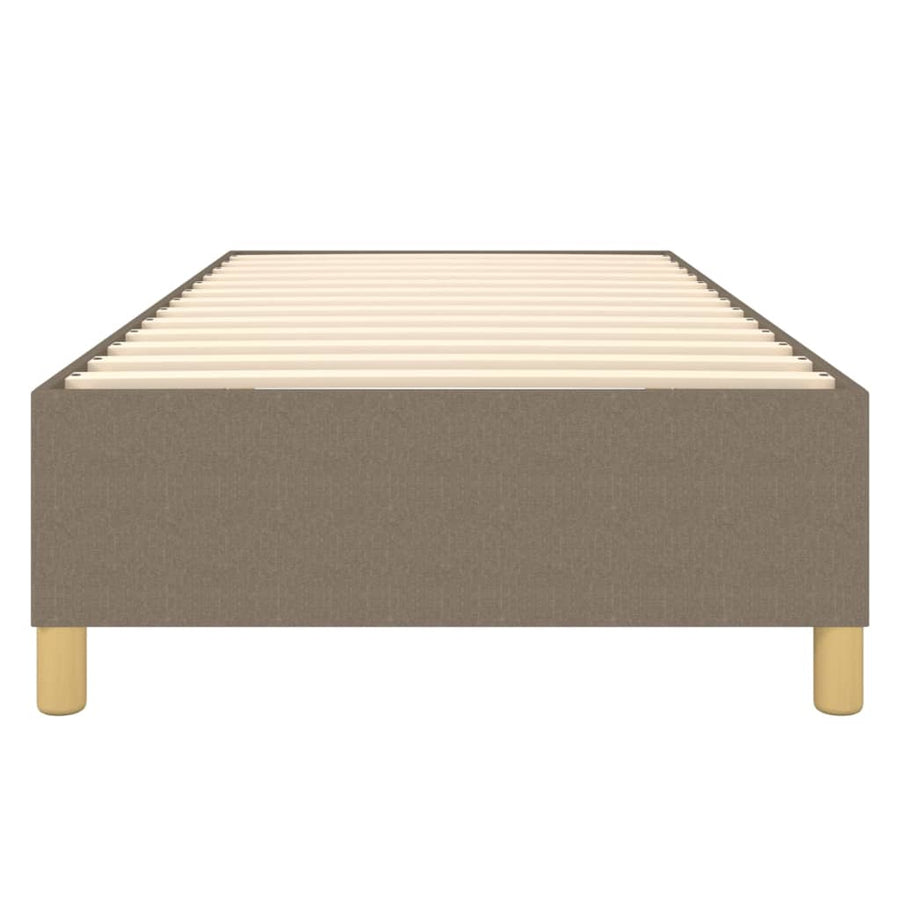 Boxspringframe stof taupe 90x190 cm 90 x 190 cm 35 cm