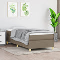 Boxspring bed 90x190 cm stof taupe