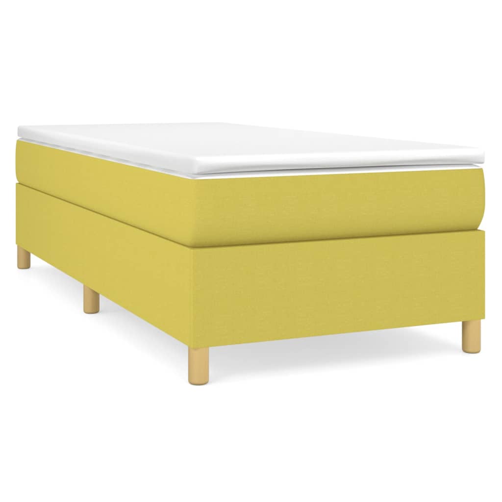Boxspring bed stof groen 90x190 cm