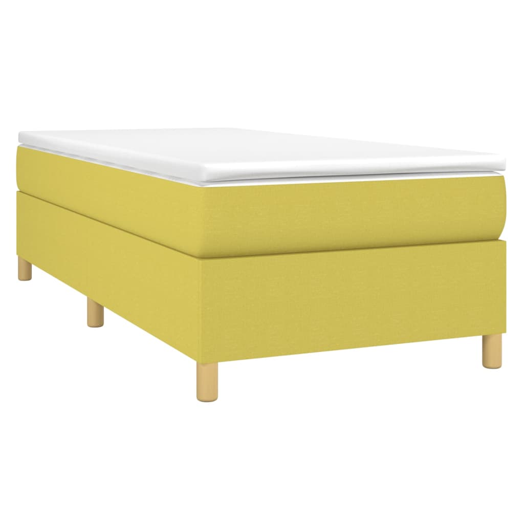 Boxspring bed stof groen 90x190 cm