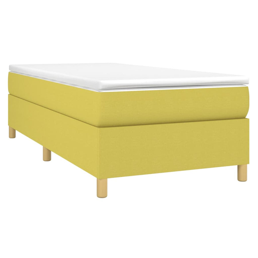 Boxspring bed stof groen 90x190 cm