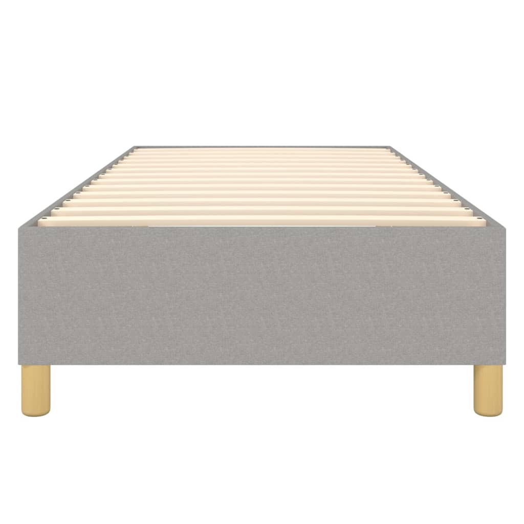 Boxspringframe Stof Lichtgrijs 90 x 200 cm 35 cm