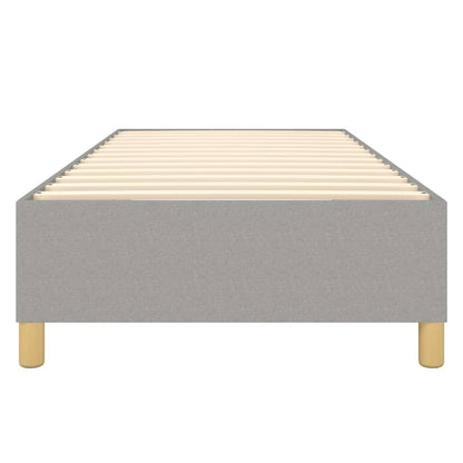 Boxspringframe Stof Lichtgrijs 90 x 200 cm 35 cm