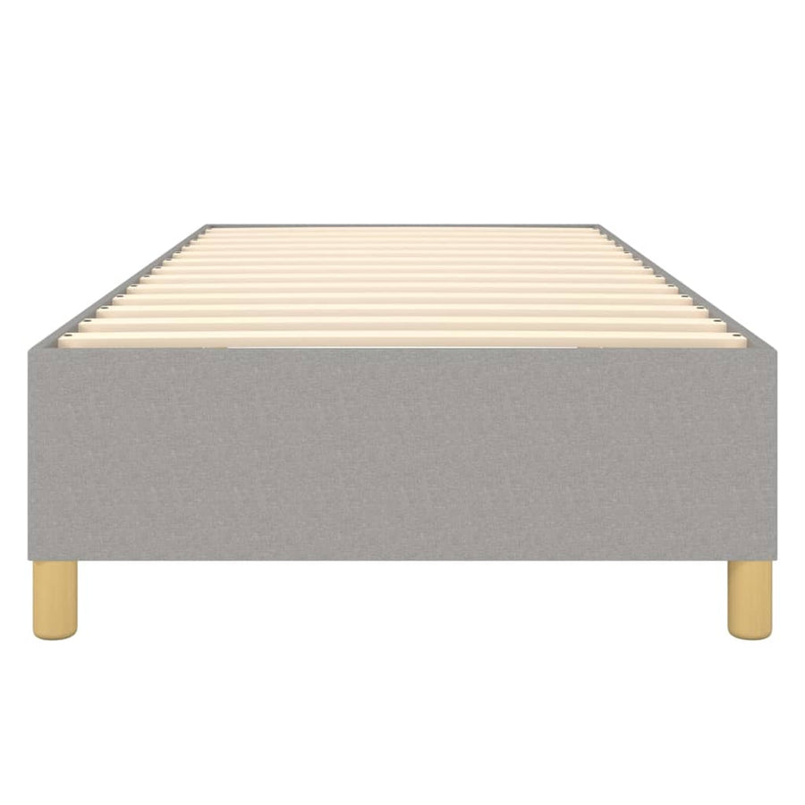 Boxspringframe Stof Lichtgrijs 90 x 200 cm 35 cm