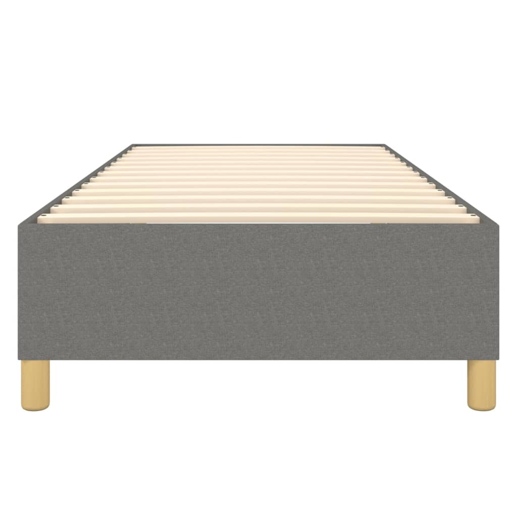 Boxspringframe Stof Donkergrijs 90 x 200 cm 35 cm
