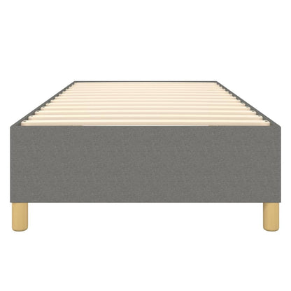 Boxspringframe Stof Donkergrijs 90 x 200 cm 35 cm