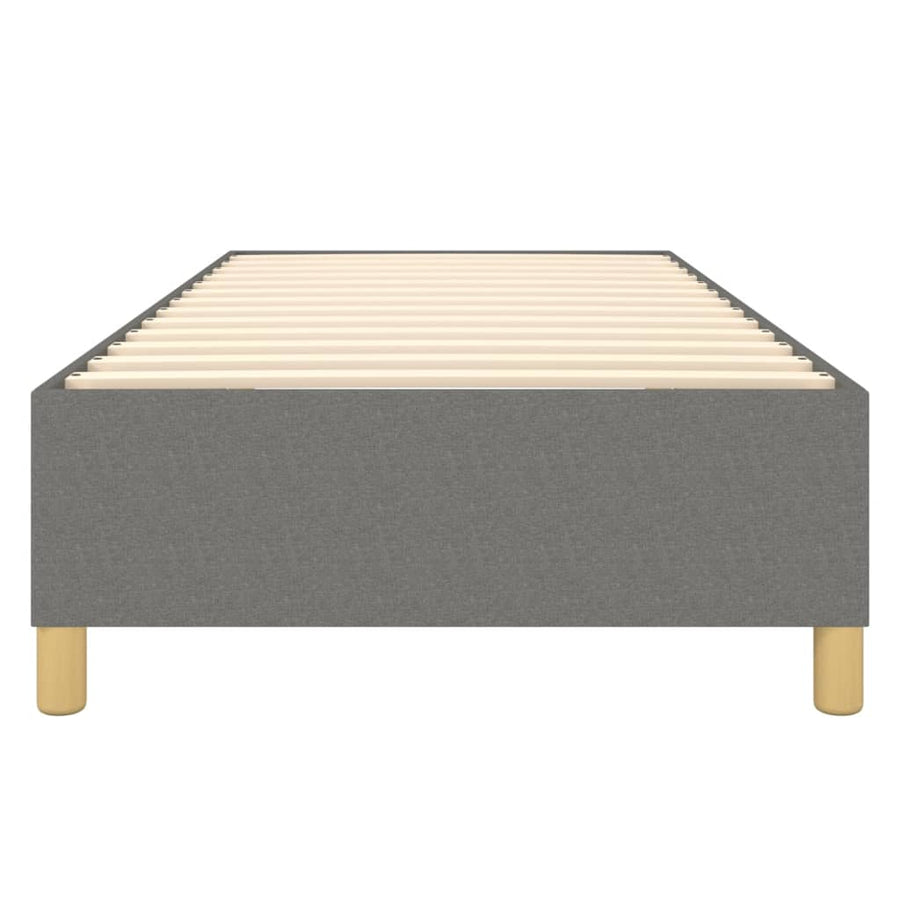 Boxspringframe Stof Donkergrijs 90 x 200 cm 35 cm