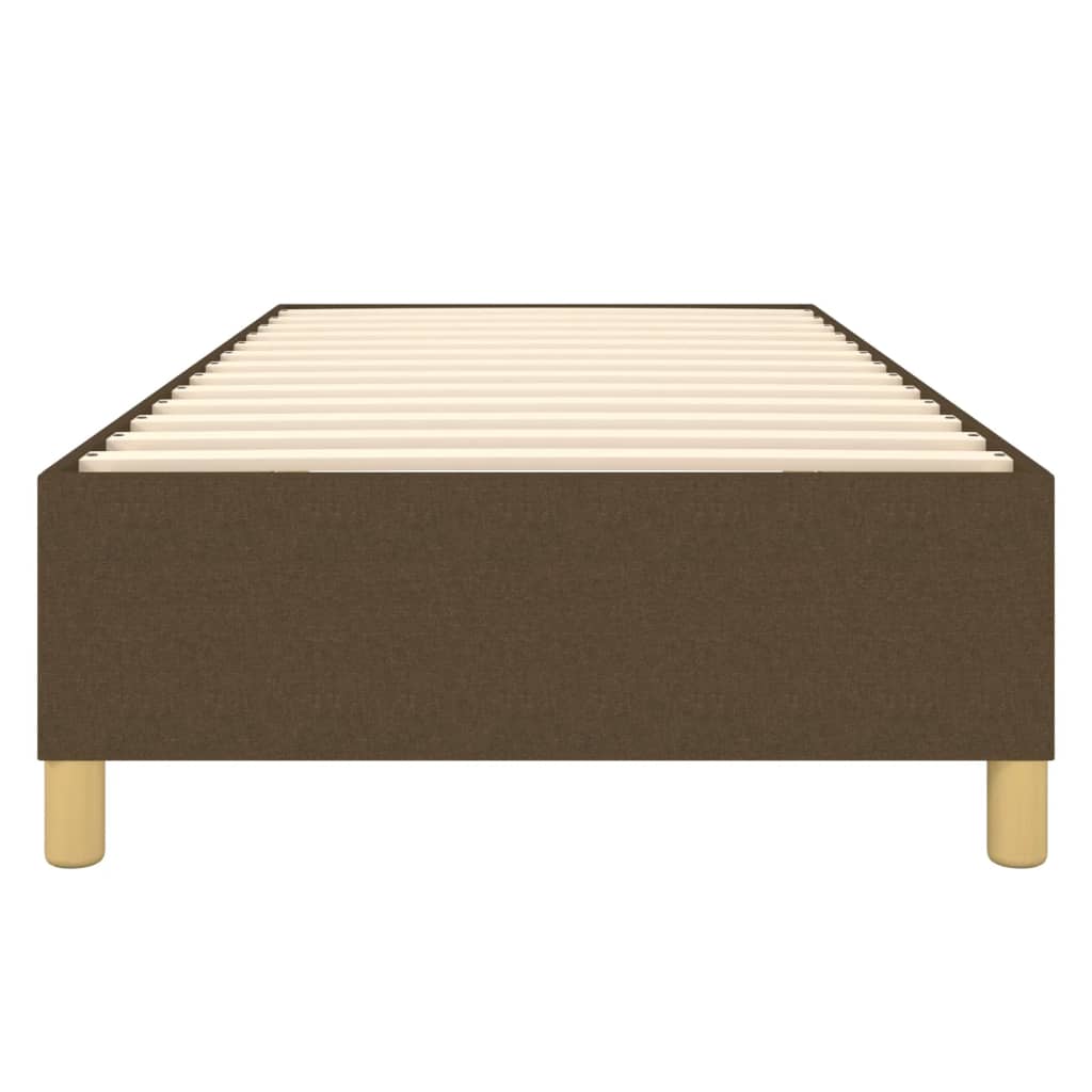 Boxspringframe stof donkerbruin 90x200 cm 90 x 200 cm 35 cm