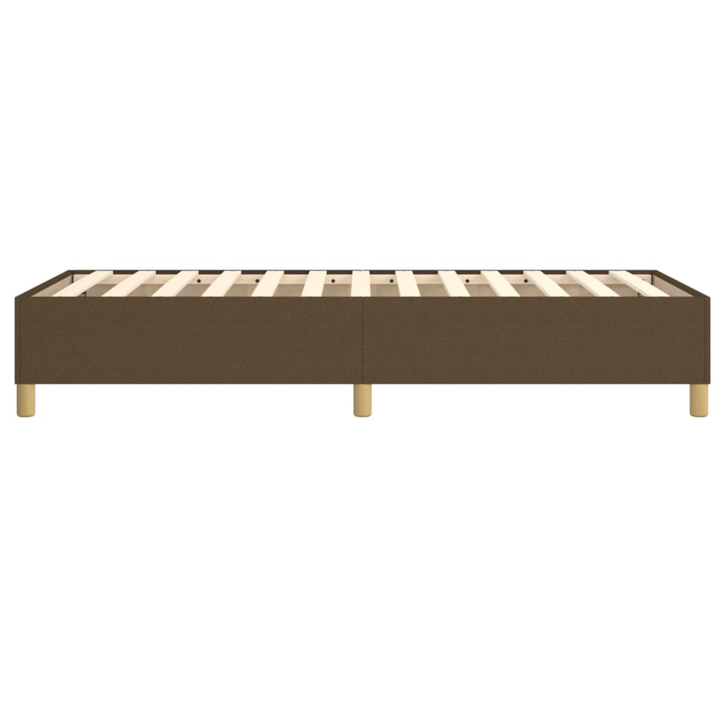 Boxspringframe stof donkerbruin 90x200 cm 90 x 200 cm 35 cm