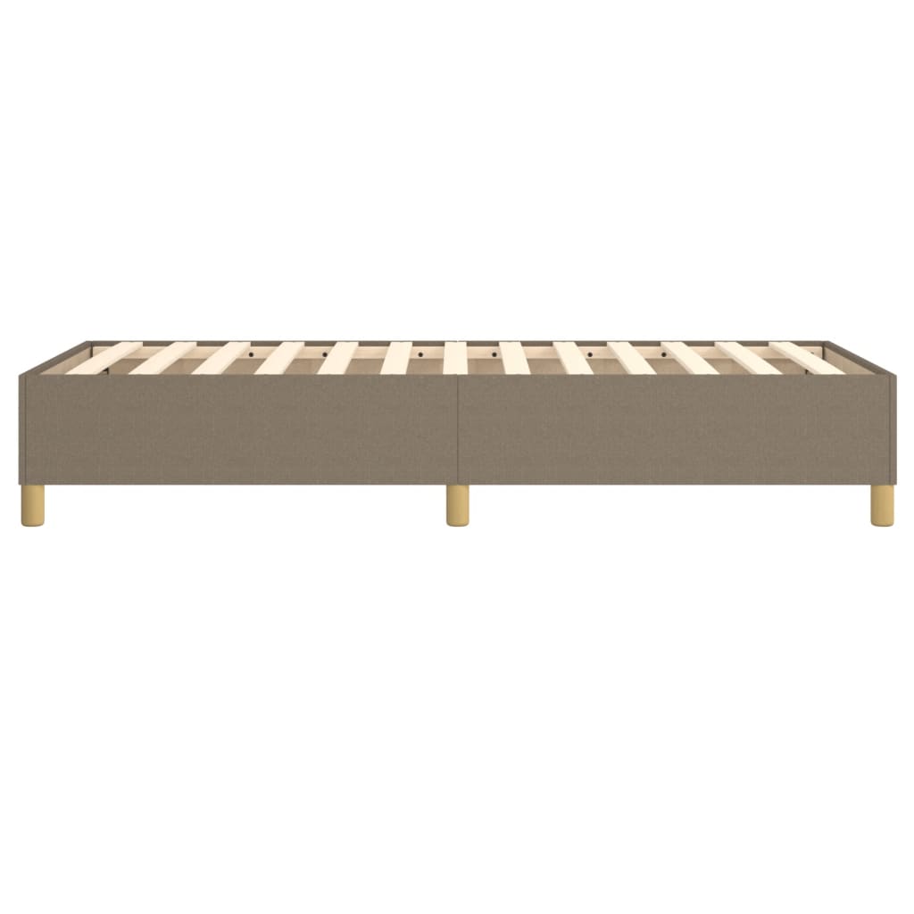 Boxspringframe stof taupe 90x200 cm 90 x 200 cm 35 cm