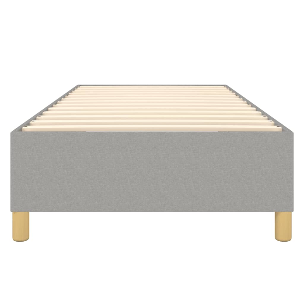 Boxspringframe Stof Lichtgrijs 100 x 200 cm 35 cm