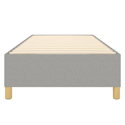 Boxspringframe Stof Lichtgrijs 100 x 200 cm 35 cm
