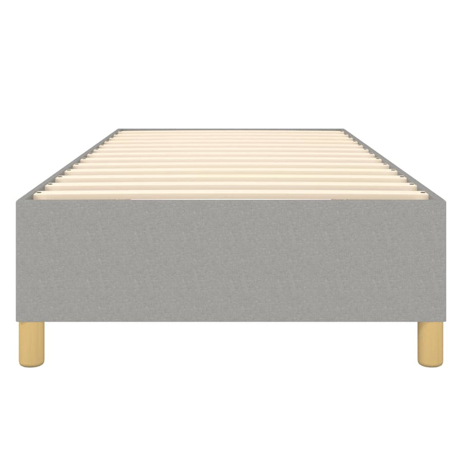 Boxspringframe Stof Lichtgrijs 100 x 200 cm 35 cm