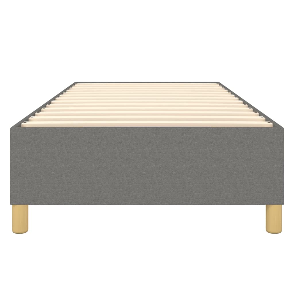 Boxspringframe Stof Donkergrijs 100 x 200 cm 35 cm