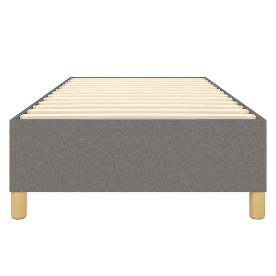 Boxspringframe Stof Donkergrijs 100 x 200 cm 35 cm