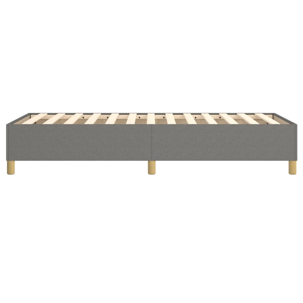 Boxspringframe Stof Donkergrijs 100 x 200 cm 35 cm