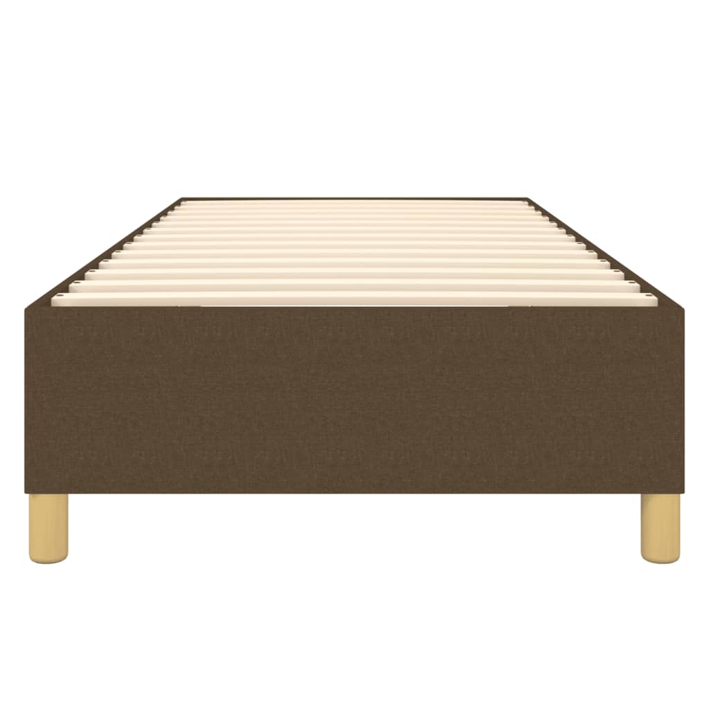 Boxspringframe stof donkerbruin 100x200 cm 100 x 200 cm 35 cm