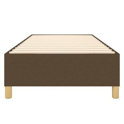 Boxspringframe stof donkerbruin 100x200 cm 100 x 200 cm 35 cm