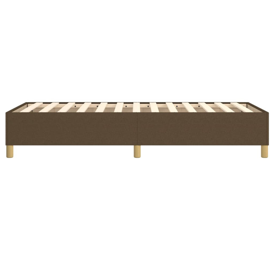 Boxspringframe stof donkerbruin 100x200 cm 100 x 200 cm 35 cm