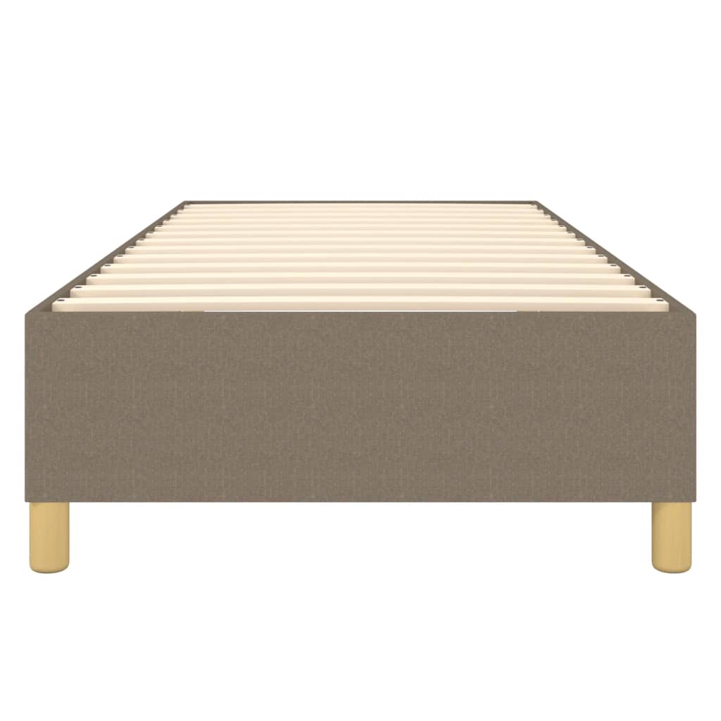 Boxspringframe stof taupe 100x200 cm 100 x 200 cm 35 cm