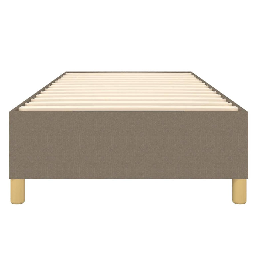 Boxspringframe stof taupe 100x200 cm 100 x 200 cm 35 cm