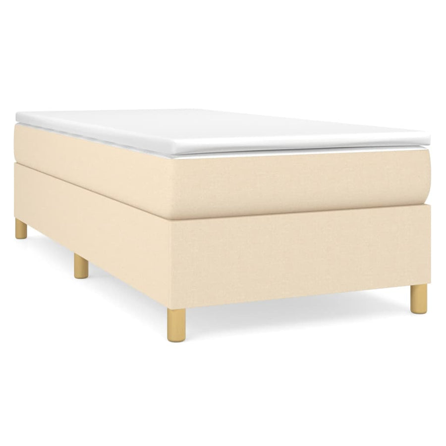 Boxspringframe Stof Crème 100 x 200 cm 35 cm