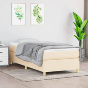 Boxspring bed 100x200 cm crème polyester