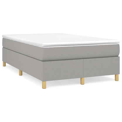 Boxspringframe Stof Lichtgrijs 120 x 200 cm 35 cm