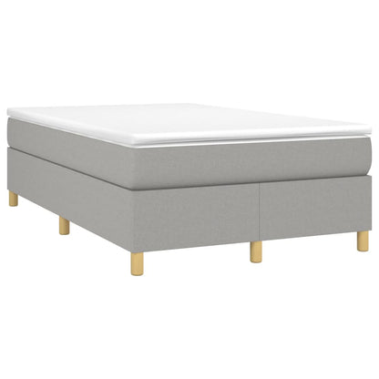 Boxspringframe Stof Lichtgrijs 120 x 200 cm 35 cm