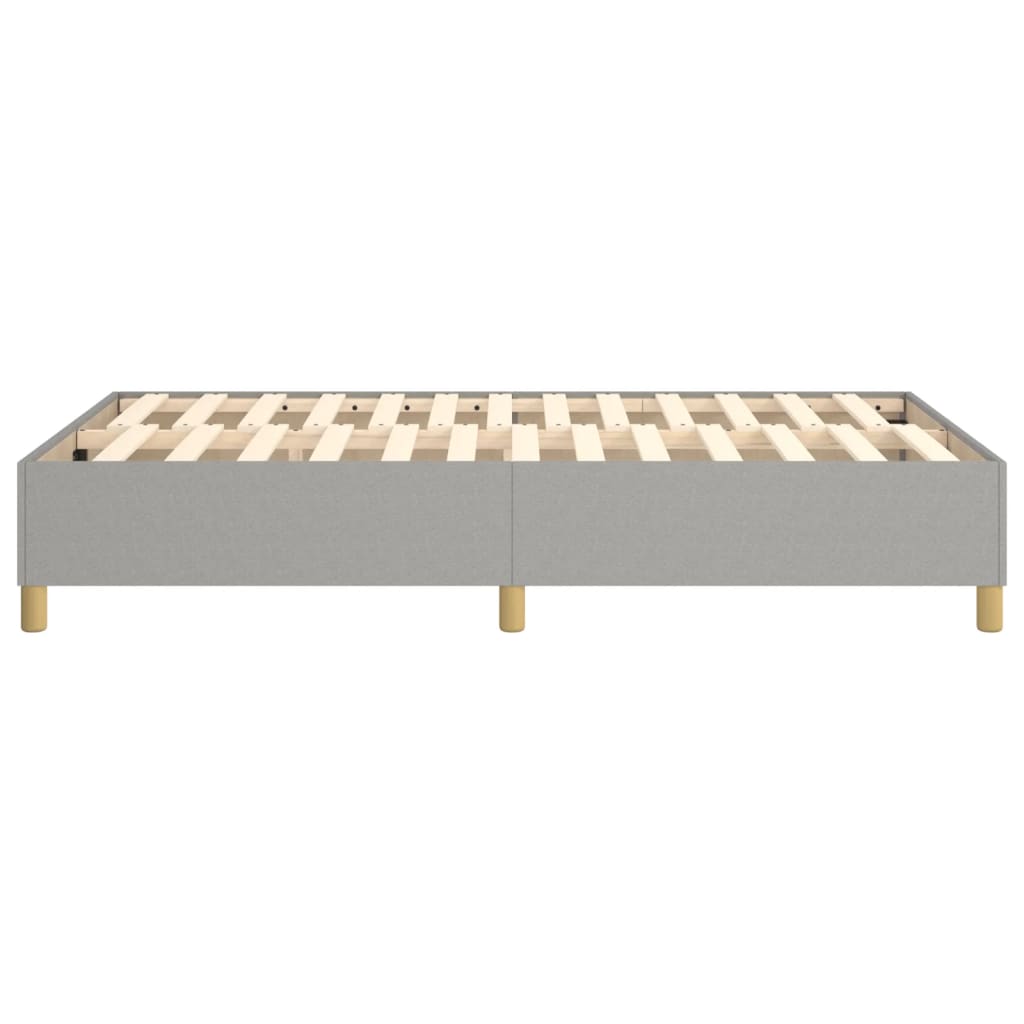 Boxspringframe Stof Lichtgrijs 120 x 200 cm 35 cm