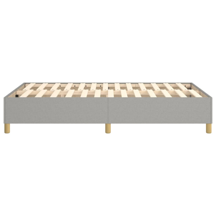 Boxspringframe Stof Lichtgrijs 120 x 200 cm 35 cm