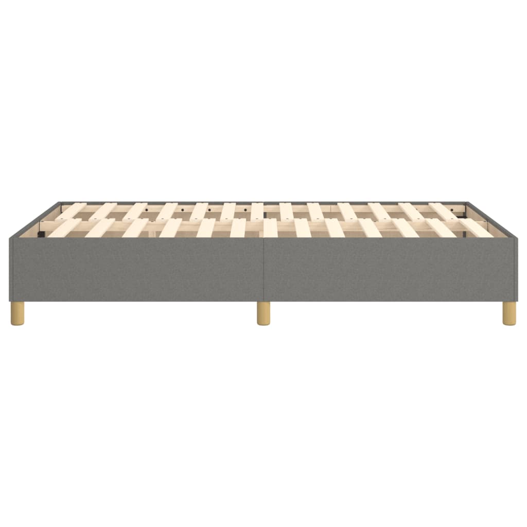 Boxspringframe Stof Donkergrijs 120 x 200 cm 35 cm