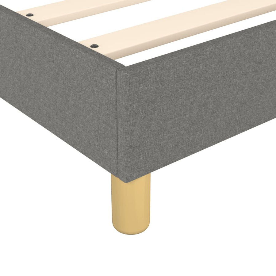 Boxspringframe Stof Donkergrijs 120 x 200 cm 35 cm