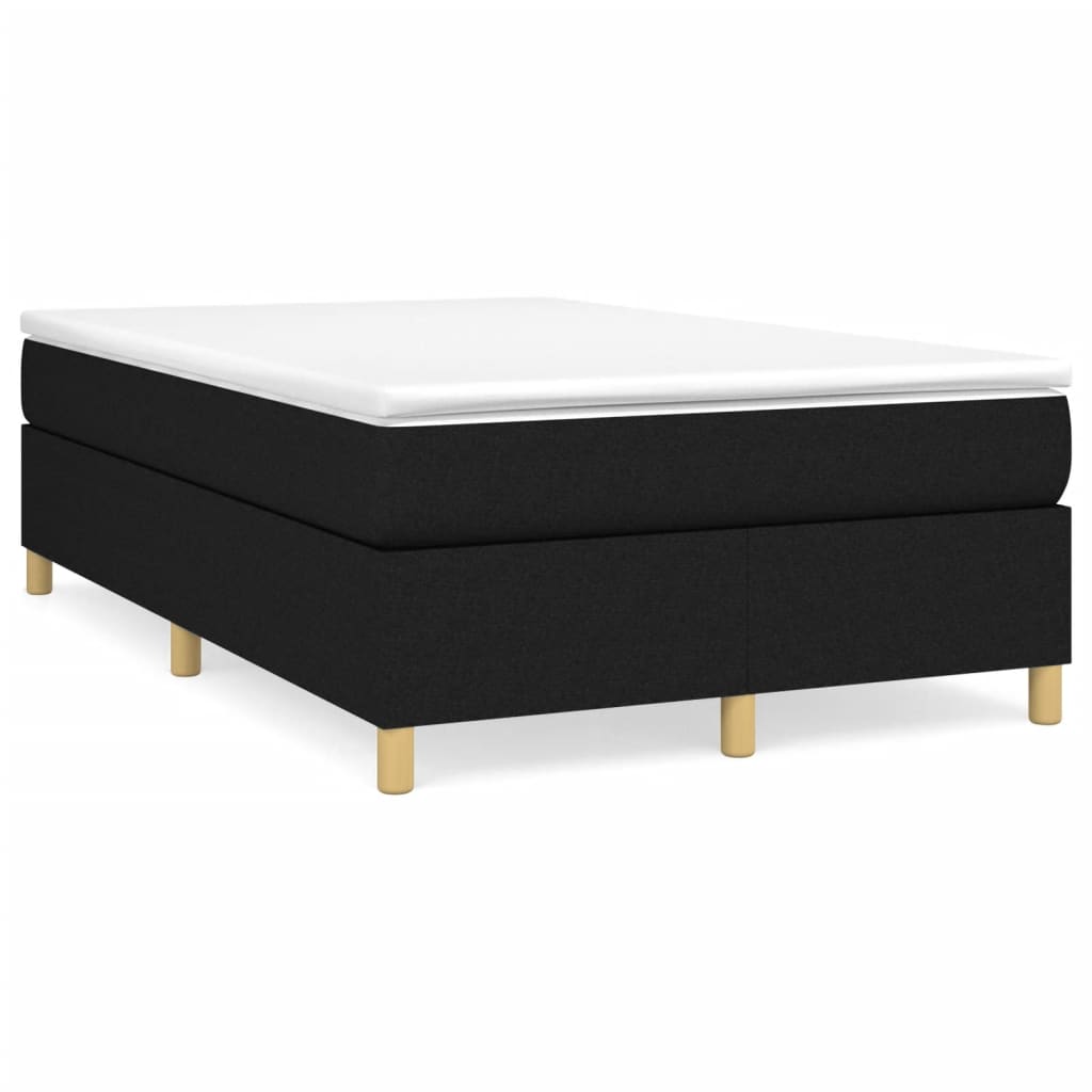 Boxspringframe Stof Zwart 120 x 200 cm 35 cm