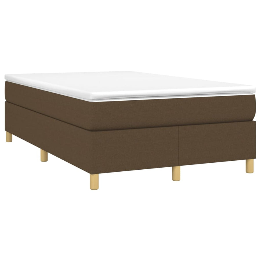 Boxspringframe stof donkerbruin 120x200 cm 120 x 200 cm 35 cm