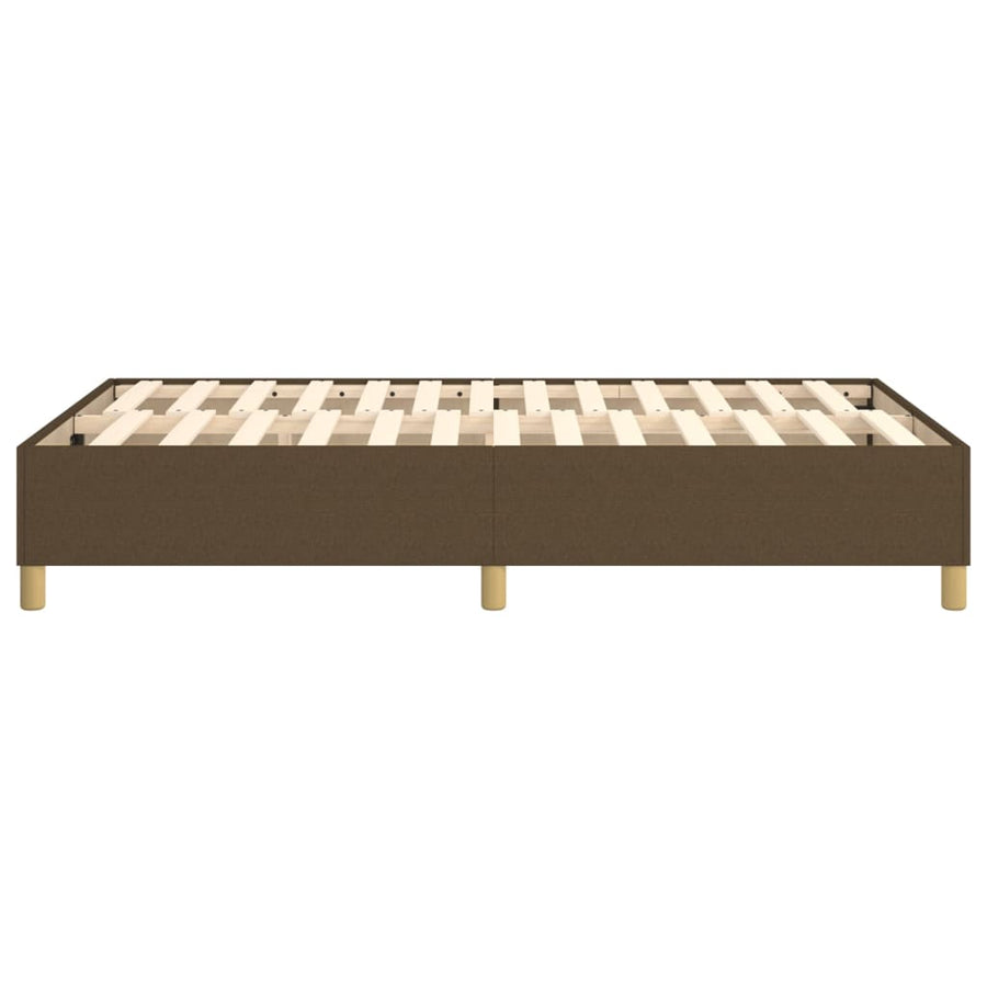 Boxspringframe stof donkerbruin 120x200 cm 120 x 200 cm 35 cm