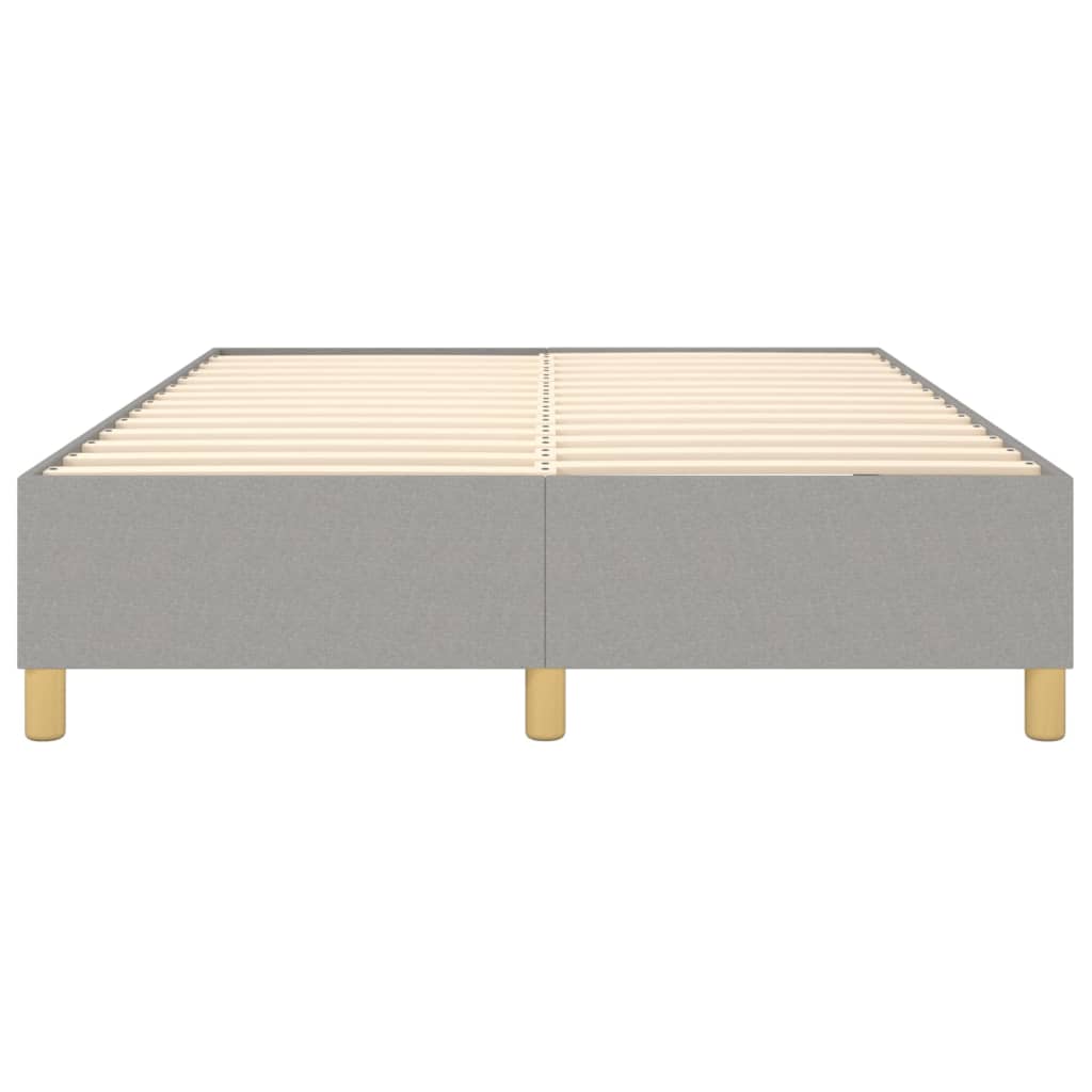 Boxspringframe Stof Lichtgrijs 140 x 190 cm 35 cm
