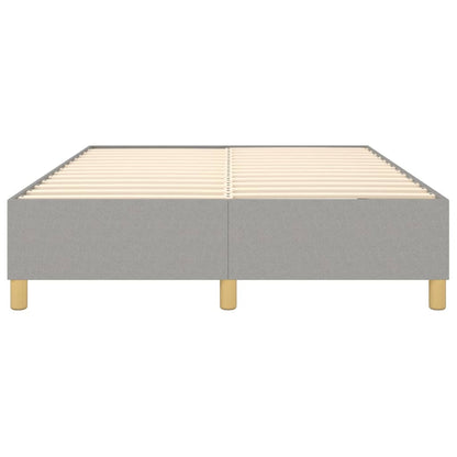 Boxspringframe Stof Lichtgrijs 140 x 190 cm 35 cm
