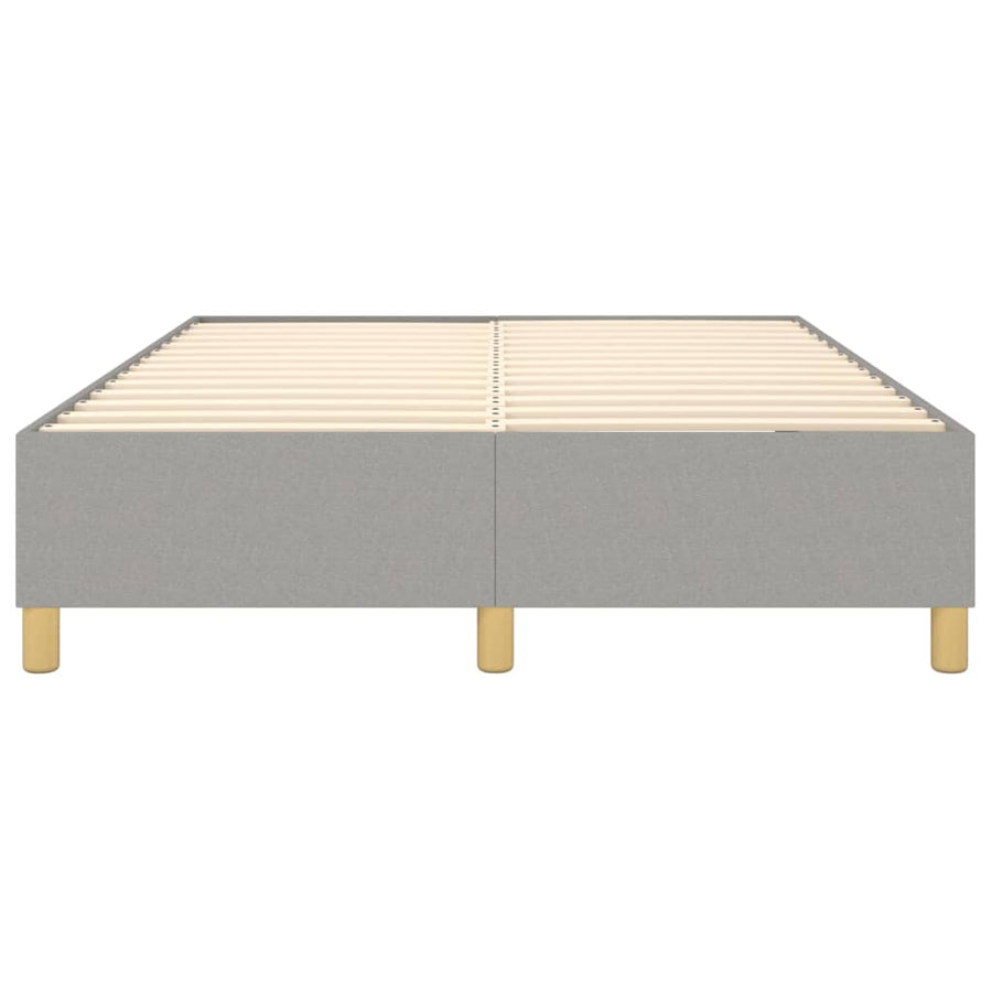 Boxspringframe Stof Lichtgrijs 140 x 190 cm 35 cm