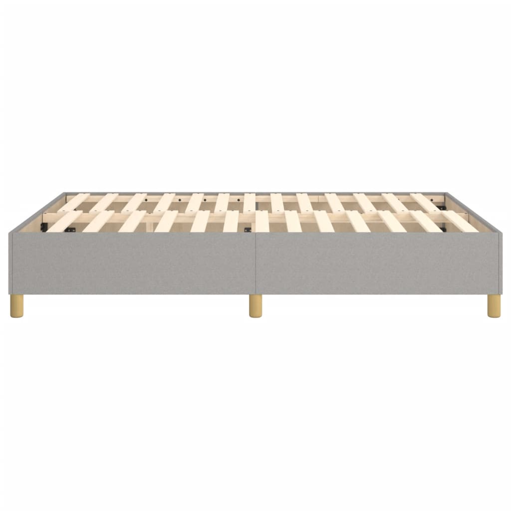 Boxspringframe Stof Lichtgrijs 140 x 190 cm 35 cm