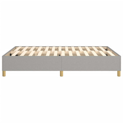 Boxspringframe Stof Lichtgrijs 140 x 190 cm 35 cm