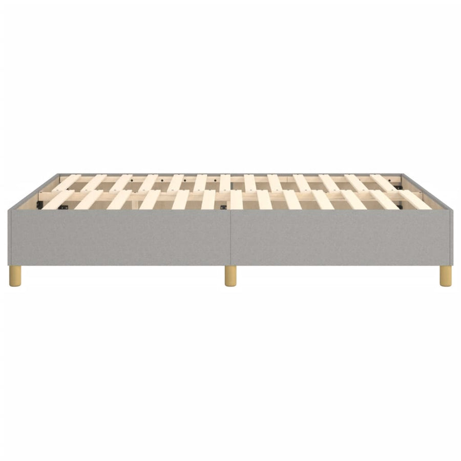 Boxspringframe Stof Lichtgrijs 140 x 190 cm 35 cm