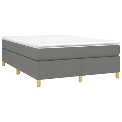 Boxspringframe Stof Donkergrijs 140 x 190 cm 35 cm