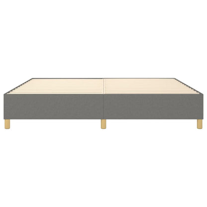 Boxspringframe Stof Donkergrijs 140 x 190 cm 35 cm