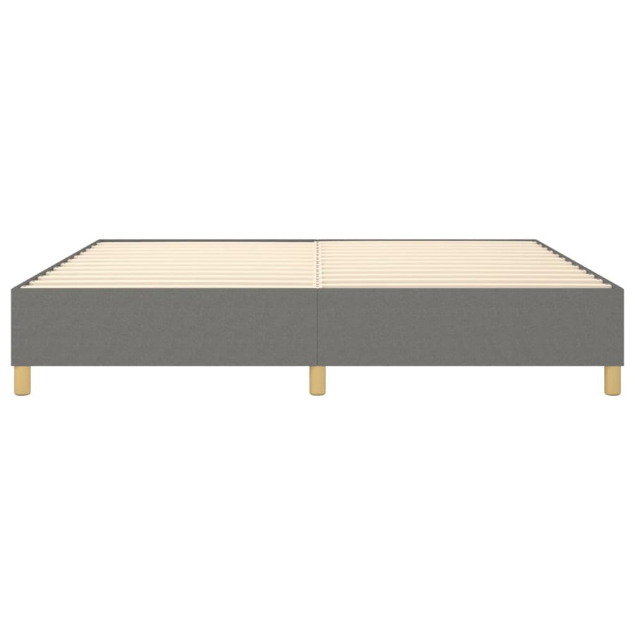 Boxspringframe Stof Donkergrijs 140 x 190 cm 35 cm