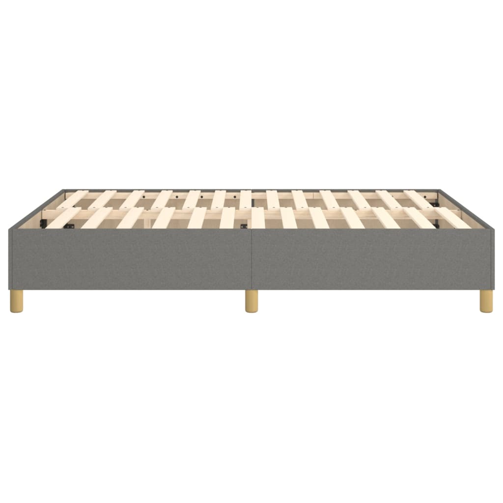 Boxspringframe Stof Donkergrijs 140 x 190 cm 35 cm