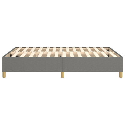 Boxspringframe Stof Donkergrijs 140 x 190 cm 35 cm